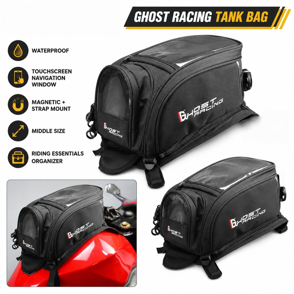 Motorcycle Gear Travel Bag - Bolsa Universal para Tanque de Combustible
