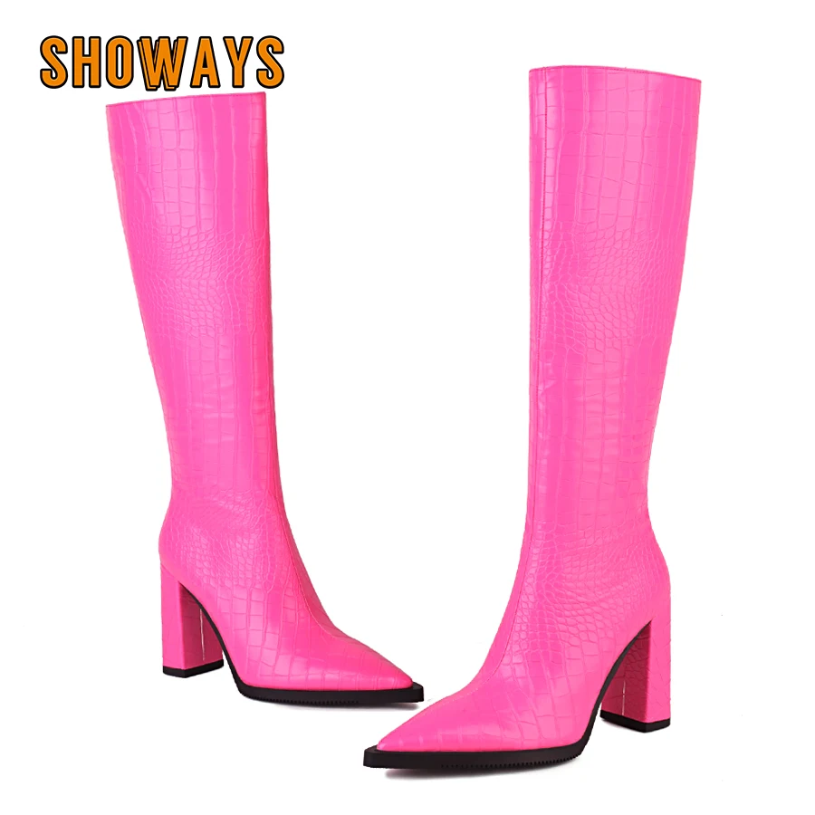 Riding Boot Short - Botas hasta la rodilla de piel