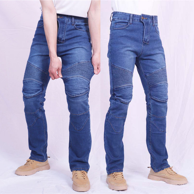 Motorcycle Gear Testing - Pantalones de Motociclismo para Hombre, Jeans