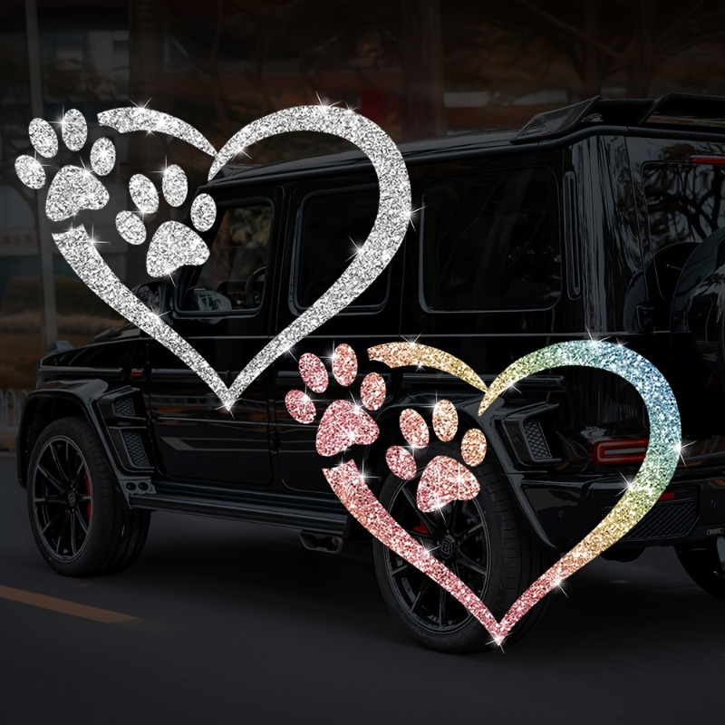 Pegatina en forma de corazón c - Motorcycle Gear For Dogs reseña y precio