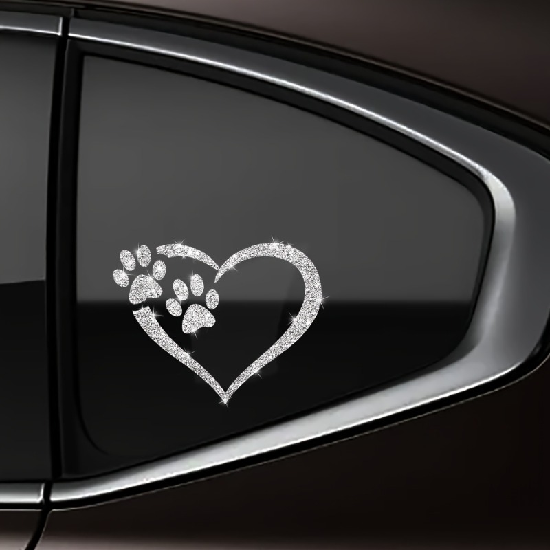Pegatina en forma de corazón c - Motorcycle Gear For Dogs reseña y precio