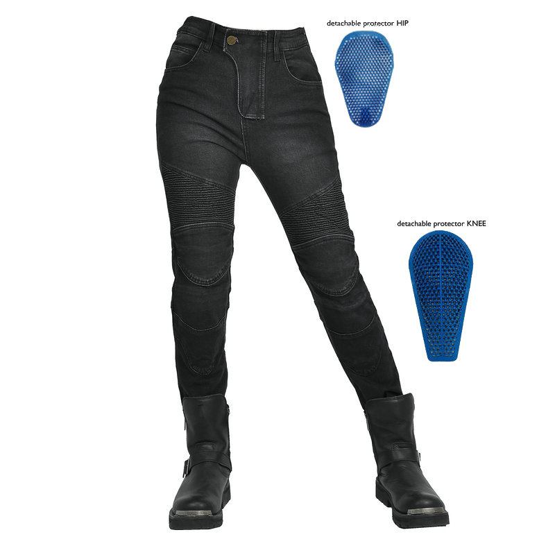 Pantalones vaqueros bordados p - Motorcycle Gear Testing reseña y precio