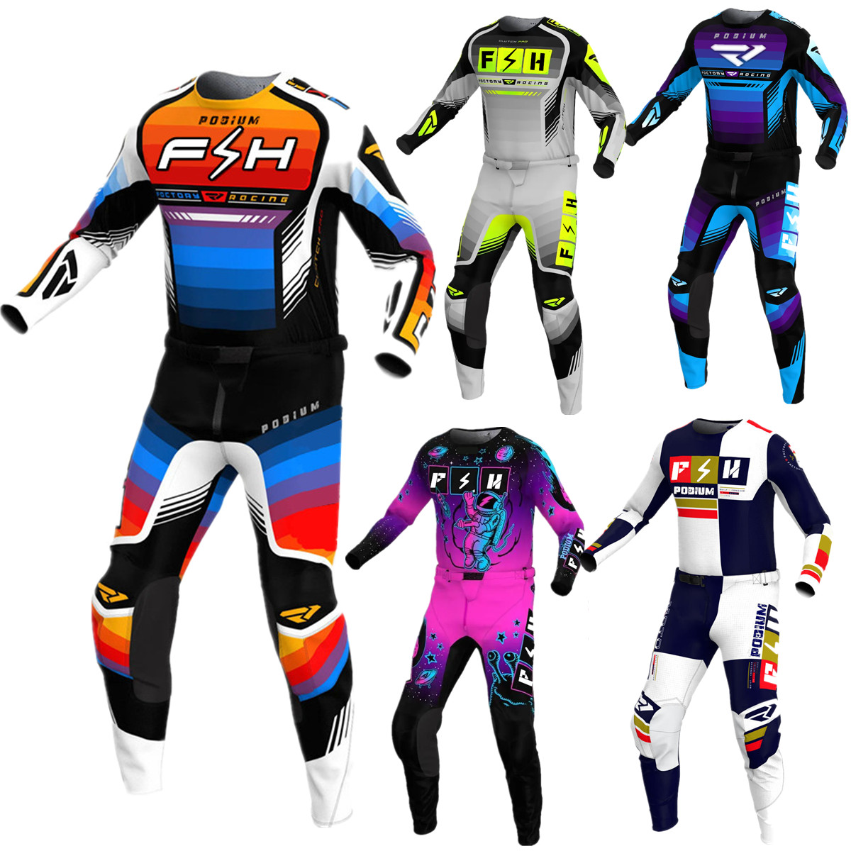 Conjunto de camiseta FH 2024,  - Motorcycle Gear Sale reseña y precio