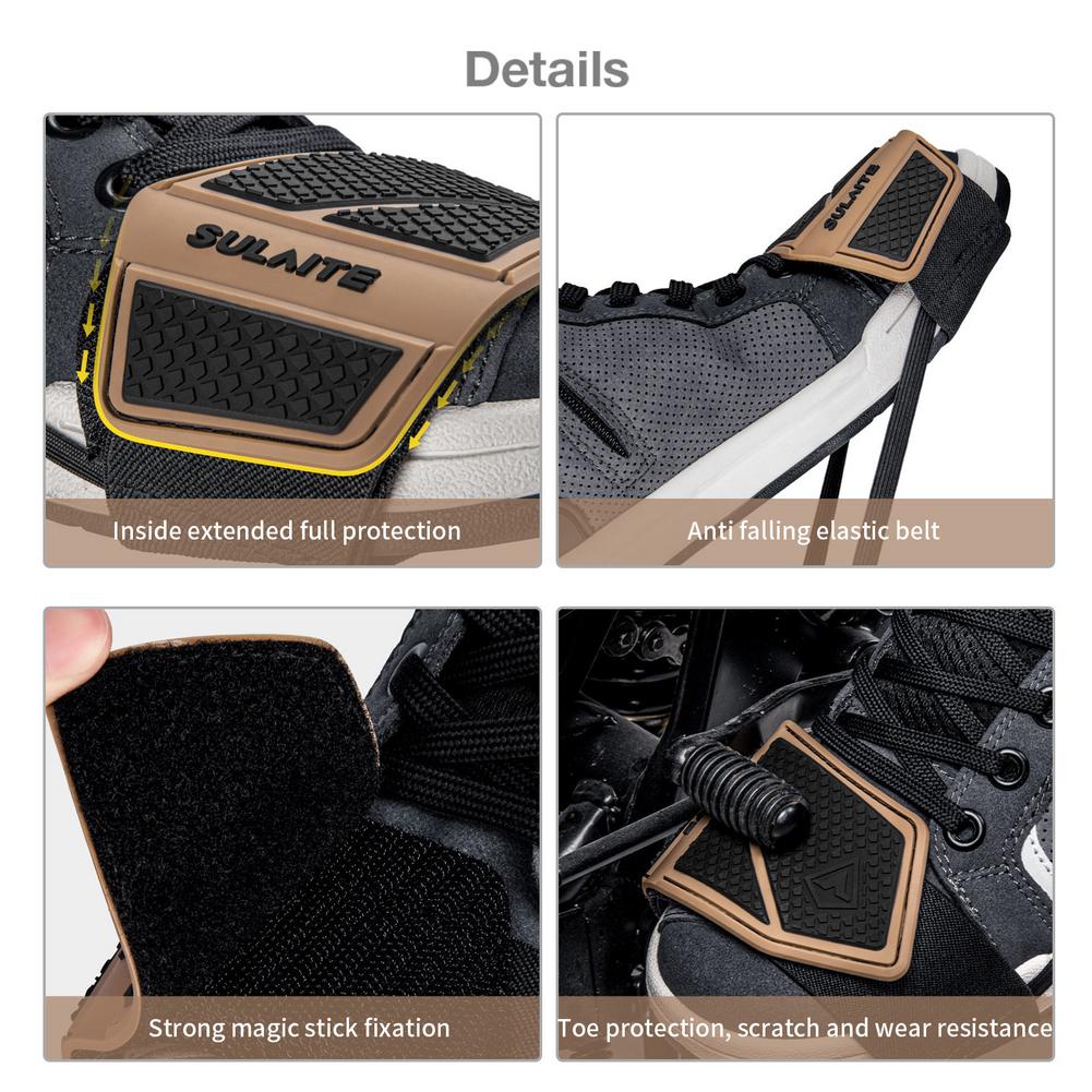 Almohadilla de goma para cambi - Motorcycle Gear Boots reseña y precio