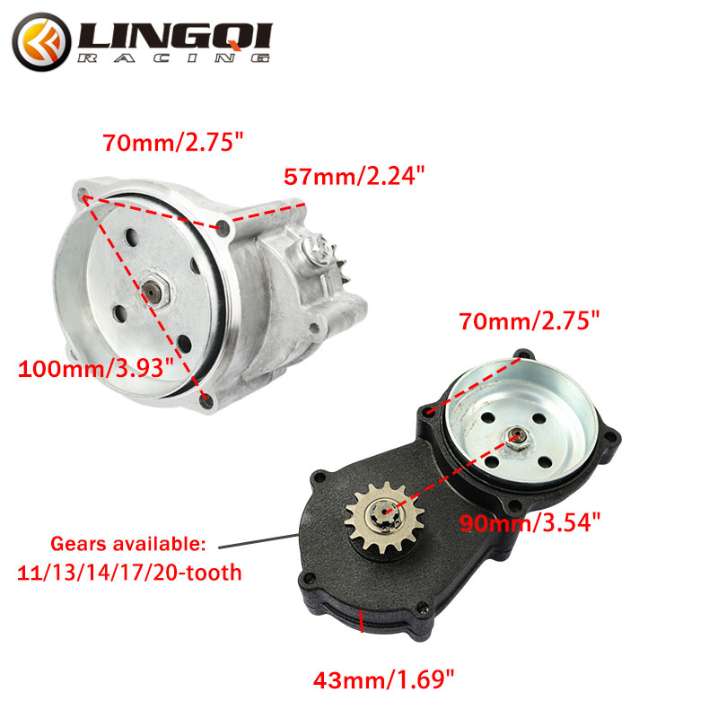 LINGQI-piñón de cadena de embr - Gearbox Motorcycle reseña y precio
